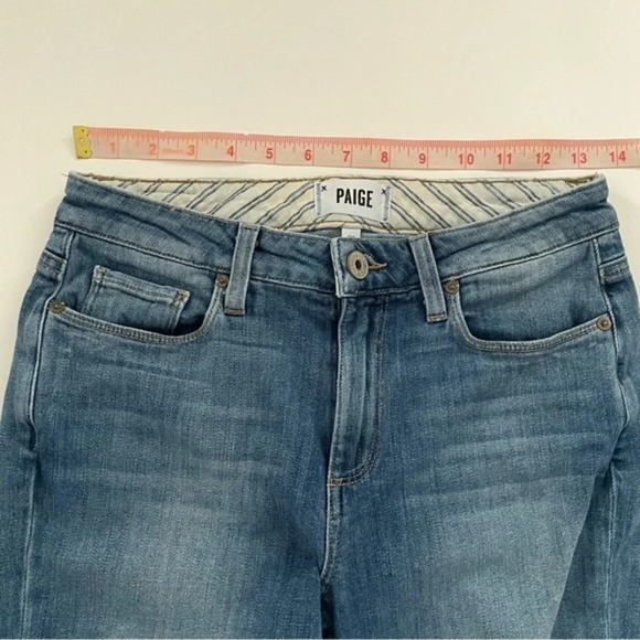 Paige Womens Carter Slim Jeans Size 26 Mid Rise Distressed - Picture 7 of 10